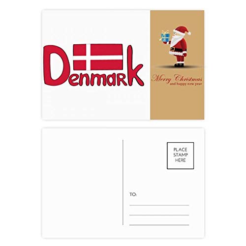 Cartes postales père Noël rouge Demark en lot de 20 pièces pour correspondance
