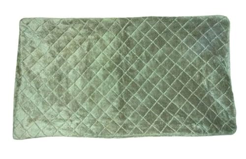 長座布団カバー 60×110cm 起毛 & キルト 無地 洋風 あったか 暖かい おしゃれ 北欧 かわいいファスナー付き 長 座布団 ざぶとん カバー 長座ぶとん 冬用 オールシーズン 春 夏 秋 冬 グレー ベージュ シンプル モダン (ココア)