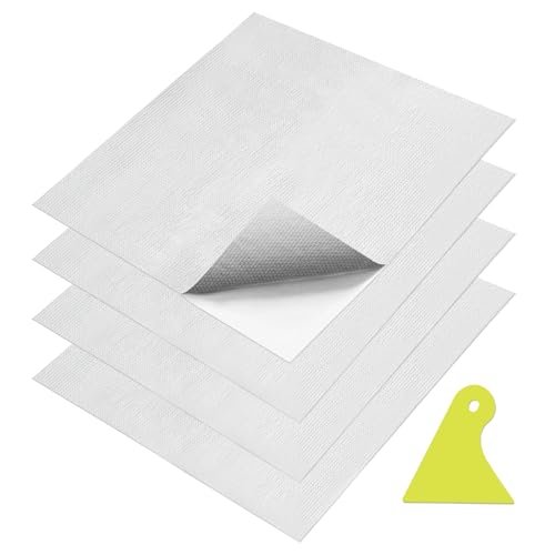 YFLeomry 4 Pièces Isolant Thermique Autocollant Aluminisé 30x30 cm, Isolation en Fibre de Verre, pour Isolant Thermique Voiture, Plaque Isolation Thermique...