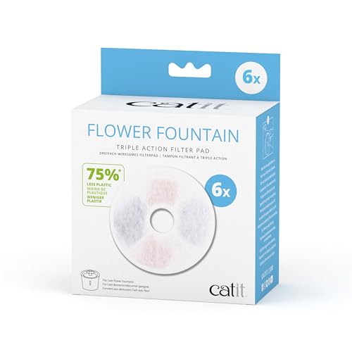 catit Pixi Genuine Replacement Frameless Water Fountain Cartridges 6 pack