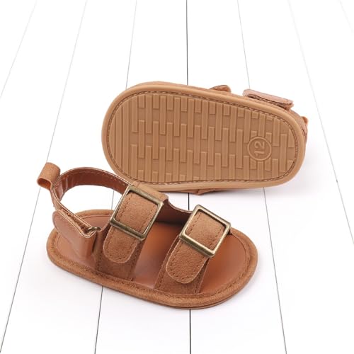 Toddler Boys Girls Buckle Sandals Comfort Open Toe Sandal with Adjustable Back Strap My First Pair Sandals Shoes3