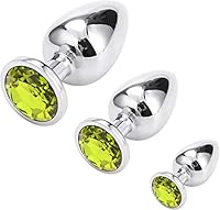 Metall Buttplug 3 Stück Set (Acrylrhinestone) Klein size: Durchmesser:27mm; Länge:69mm; Gewicht:50g Medium size: Durchmesser:33mm; Länge:80mm; Gewicht:91g Große size: Durchmesser:41mm; Länge:92mm; Gewicht:156g 100% nagelneu und hohe Qualität,Seine Ob...