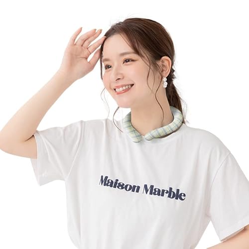 ktshop 爽快リング {2023年最新改良}長持ち 自然凍結 熱中症対策 ネッククーラー クールリング 首掛け ひんやり (Mサイズ, ミックスチェック)