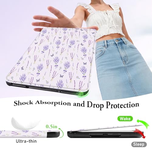 Image of CoBak Cute Case with Fold-Back Magnetic Cover for 7 inch Kindle Paperwhite 12th Gen 2024 and Colorsoft - for PopSockets Grip, Compatible with iPhone MagSafe and Anker Wireless Charging Pads, Auto Wake