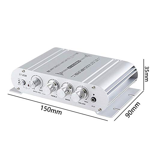 Image of Mini Digital Hi-Fi Power Amplifier 2.1CH Subwoofer Stereo o Player Car Motorcycle Home Power Amplifier