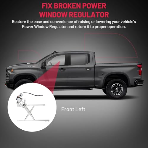 Image of BDFHYK 741-717 Power Window Regulator with Motor Front Left, Compatible with 1990-1993 Honda Accord