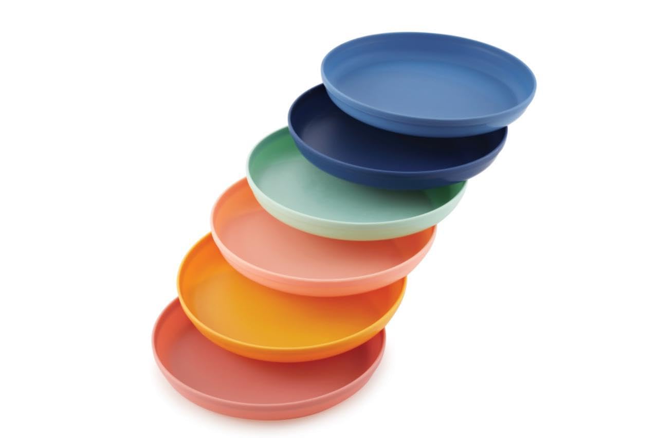 Colorful Dinner Plates Set of 6 - Durable & Dishwasher Safe -8