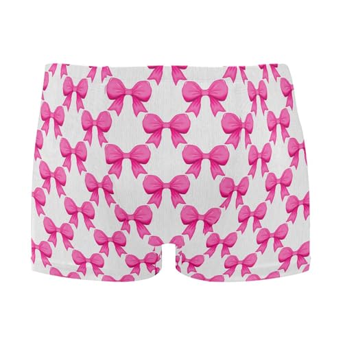 Pink Bows Mens Swim Trunk Swimwear Bathing Suit Swim Brief Square Leg Board Short S B0405106