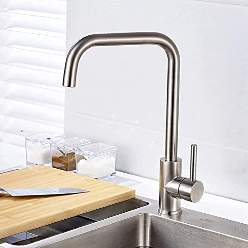 Mitigeur cuisine acier inoxydable 304 rotatif pour un usage ménager durable