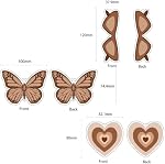 3 Piece Car Air Freshener Fragrance Butterfly Sunglasses Vanilla Scented Retro Heart Aesthetic Pendant Gift Car Interior Accessories Card Gift for Her Vanilla Brown Aesthetic Soft Girl Xmas