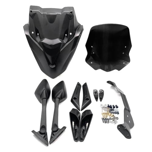Pare-brise Yamaha NMAX 125 155 fumé avec panneau de masque avant 2021-2023