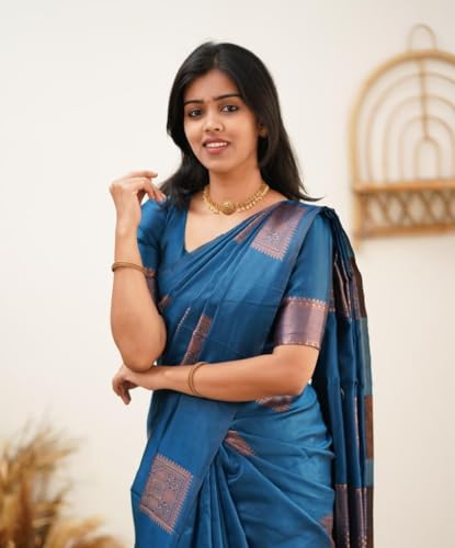 Image of Avantika Fashion Women's Kanjivaram Soft Silk Banarasi Sarees With Blouse Piece For Women