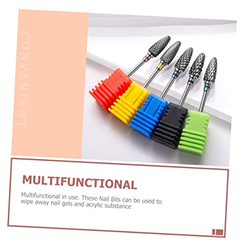 4 mèches de manucure en tungstène pour ponceuse ongles