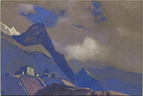 Impression grand format Nicholas Roerich Tibet toile haut de gamme
