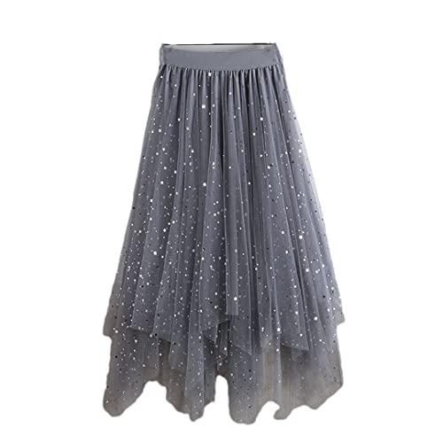Jupe en tulle à paillettes irrégulières idéale pour vos soirées et terrasses d'été