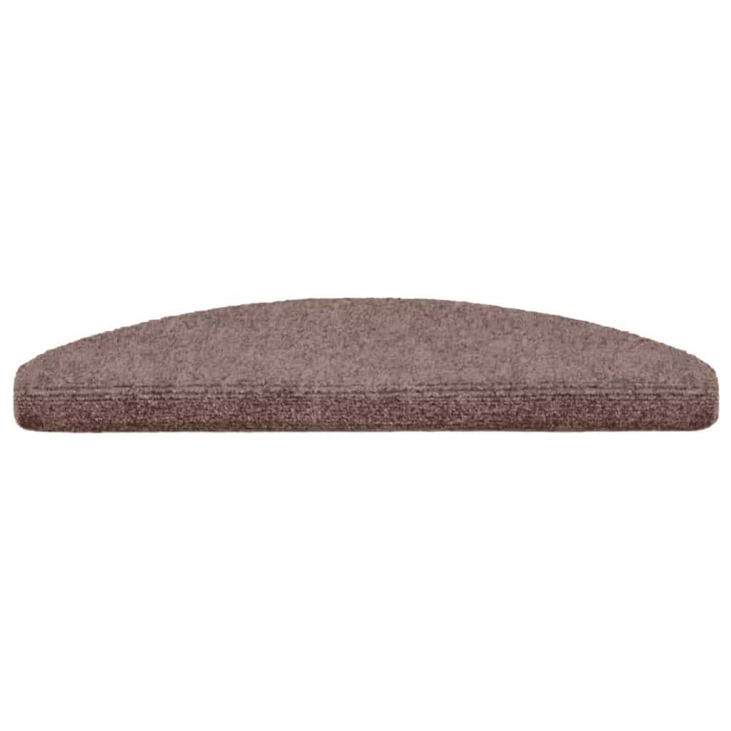 Samoprzylepne maty na schody, zestaw 5 sztuk, 65 x 21 x 4 cm, jasnobrązowe, antypoślizgowe, ochrona na drewniane schody, dywaniki schodowe, do wnętrz, dla zwierząt domowych, dzieci