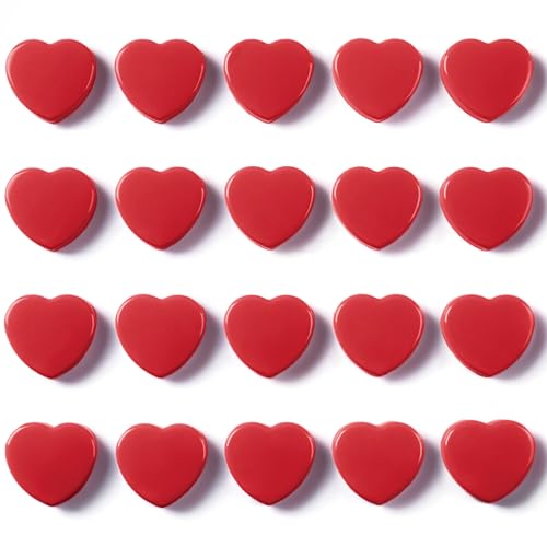 Imanes Decorativos Corazón Rojo 20 Piezas