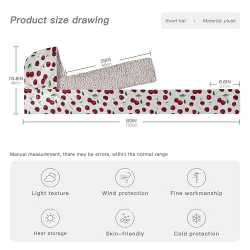 Hooded Scarf Winter Scarf with Gloves Women's Winter Scarf4