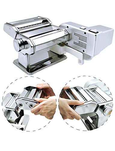 Shule Electric Ravioli Pasta Maker With Motor Automatic Pasta Machine With Hand Crank And Multifunctional Rollers #TOP3