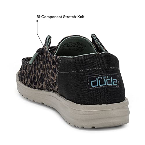 Image of HEYDUDE Women's Wendy Canvas | Women's Shoes | Women's Lace Up Loafers | Comfortable & Light-Weight