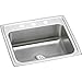 Elkay LR2219PD3 Lustertone Classic Single Bowl Drop-in Stainless Steel Sink with Perfect Drain