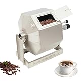Bokknppo Coffee Bean Roaster Electric Coffee Roaster coffee Bean Baker Peanut Roasters Gas Burner Drum Type Stainless Steel for Home and Commercial Use,14.5L/3.83gal
