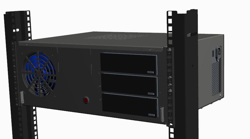 Rack 19 pouces 4U pour carte Micro-ATX et alimentation ATX boîtier serveur R-CASE 8