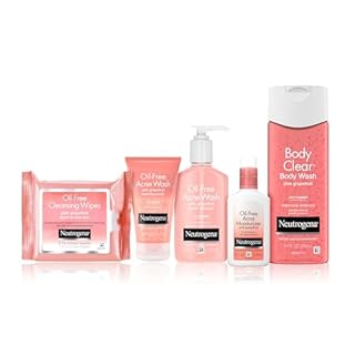 Neutrogena Oil Free Acne Moisturizer, .5% Salicylic Acid Acne Treatment, Pink Grapefruit Face Lotion for Breakouts, Non-Greasy & Non-Comedogenic, 4 fl. oz