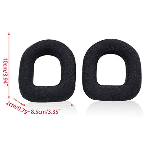 For Astro A10 A20 A40 A50 Gaming Headset Sponge Sleeve Anti-Drop Anti-wear Flannel Earmuffs, Black miniatura 6