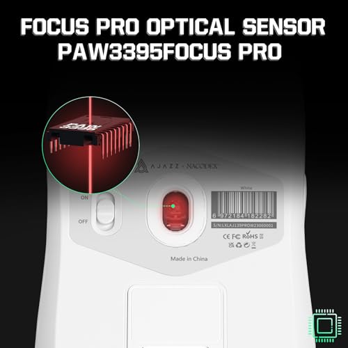 Image of ATTACK SHARK AJ139 G Pro Gaming Mouse 4K Polling Lightweight PAW 3395 Sensor Receiver up to 26,000DPI 6 Programmable Button USB-C Charging Ergonomic Symmetric for PS4 Xbox PC Mac Gamer