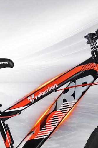 20 Zoll Kinder Mountainbike für Jungen & Mädchen – 7-Gang Shimano Schaltung – Scheibenbremsen vorne & hinten – Kinderfahrrad Farbe Orange & Schwarz – Bild 7