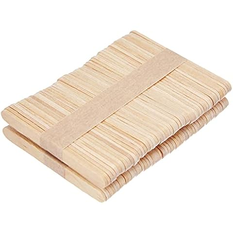 Silikomart Mini Wooden 100 Sticks for Ice-Cream Bars, Brown Wood Cover