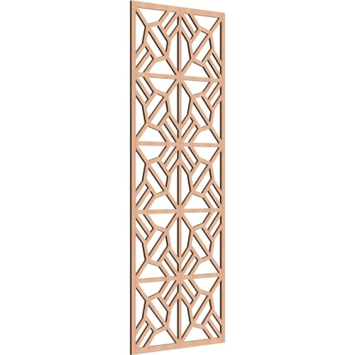 Image of Auburn Decorative Pierced Fretwork Wood Wall Panels, 27 3 /8 inchW x 69 3 /8 inchH x 3 /8 inchT, Alder