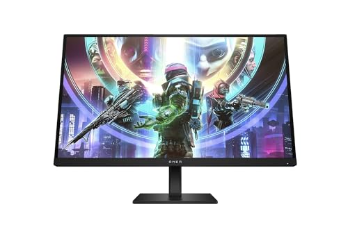 Gaming OMEN 27s Monitor da 27 Pollici, Pannello IPS da 16:9 FHD da 240 Hz, 1 ms, Display HDR 400, Antiriflesso, 400 Nits, AMD FreeSync, NVIDIA G-SYNC, VESA 100x100 mm, HDMI 2.0, USB-A e B, Nero