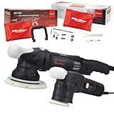 Maxshine 21mm、6インチ M21 Pro & 12mm、3インチ M312 デュアルアクションポリッシャーコンボ - 6速、5/16インチ-24スレッド - バフ研磨、塗装保護、渦巻き&スクラッチ修復用自動ディテールツール 光沢修復