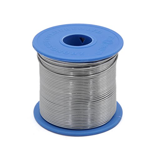 Image of Uxcell a17052600ux1215 1.2mm Diameter Rosin Core Flux Spool Tin Solder Wire Reel 800g for Car