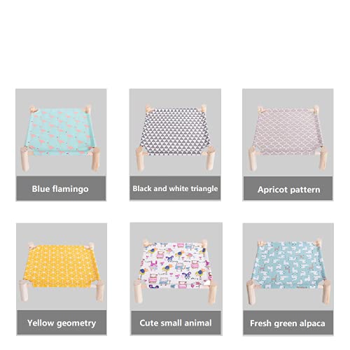 Na Cat Pet Bed Cat Hammock Solid Wood Cat Can Be Removed And Washed Four Seasons Universal Solid Wood Canvas Line Army Bed Hammock Dog Nest (Cute Small Animal) #TOP7