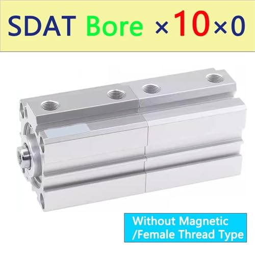 Cylindre pneumatique SDAT double effet compact avec alésage de précision - 2