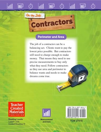 On the Job: Contractors: Perimeter and Area (Mathematics in the Real World) - Image 2