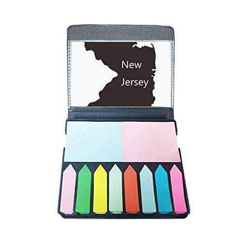 Stick New Jersey USA carte silhouette autocollante et onglet de page