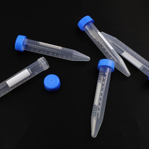 image for Antrader Centrifuge Tubes 10mL,Conical Tubes Sterile 50 PCS with Screw