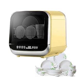 SJYDQ Vrijstaande kleine draagbare Vaatwassers Mini Automatische compacte tabletop Vaatwasser Machine Digital Timer…