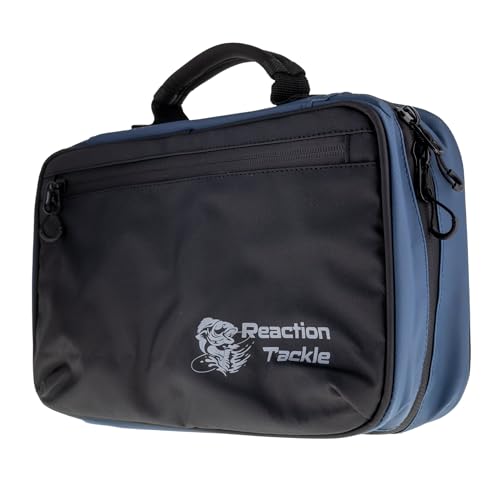 Image of Reaction Tackle Deluxe Bait Binder, Water Resistant Soft Bait Storage System for Soft Plastics and Rigs with Zippered Sleeves, Splash-Proof Binder