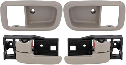 SCITOO Manijas de puerta delanteras interiores del conductor izquierdo del pasajero lado derecho gris compatibles con Toyota 2000-2006 para Tundra,