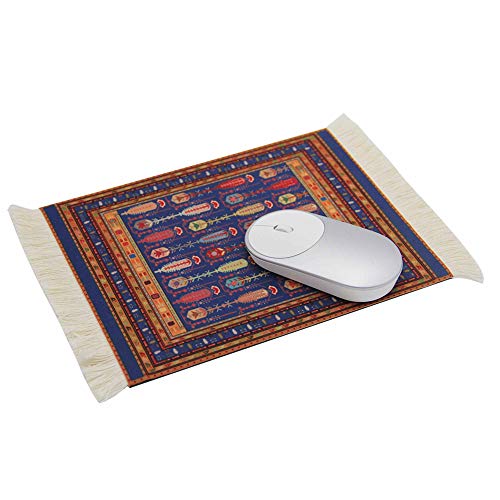 kotoyas Rug Mouse Pad, Oriental Carpet Style Persian Mouse Pad (Dark Blue)