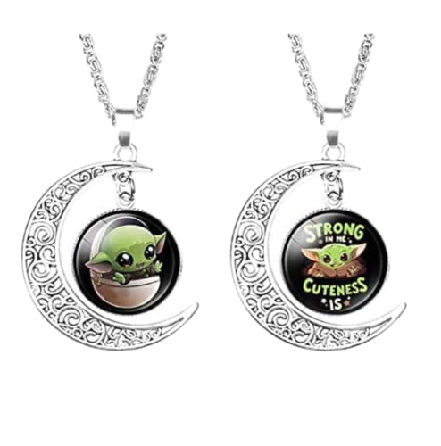 ANIPP Bounty Hunter Halskette mit Anhänger, rund, Geschenk für Jungen, Mädchen, Freund, Geburtstag, 2 Stück Cover