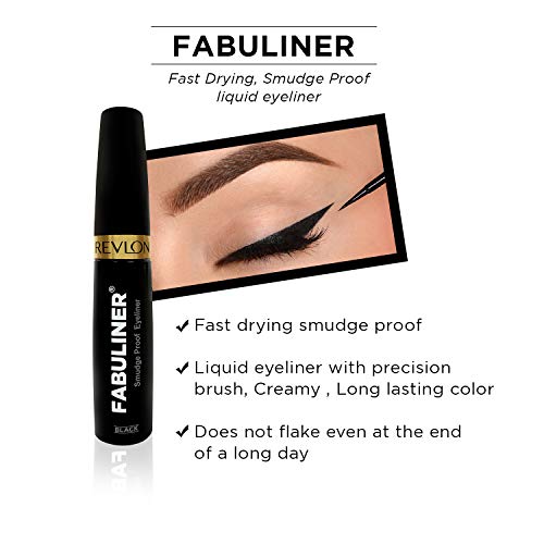 Image of REVLON FABULINER Eye Liner BLACK 9ML (Pack of 2)