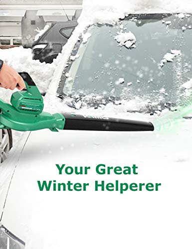 Cordless Leaf Blower - 200 CFM 150 MPH Battery-Operated Blower for Blowing Leaves, Snow Debris and Dust, 20V Electric Leaf Blower with Battery and Charger for Yard, Work Around The House