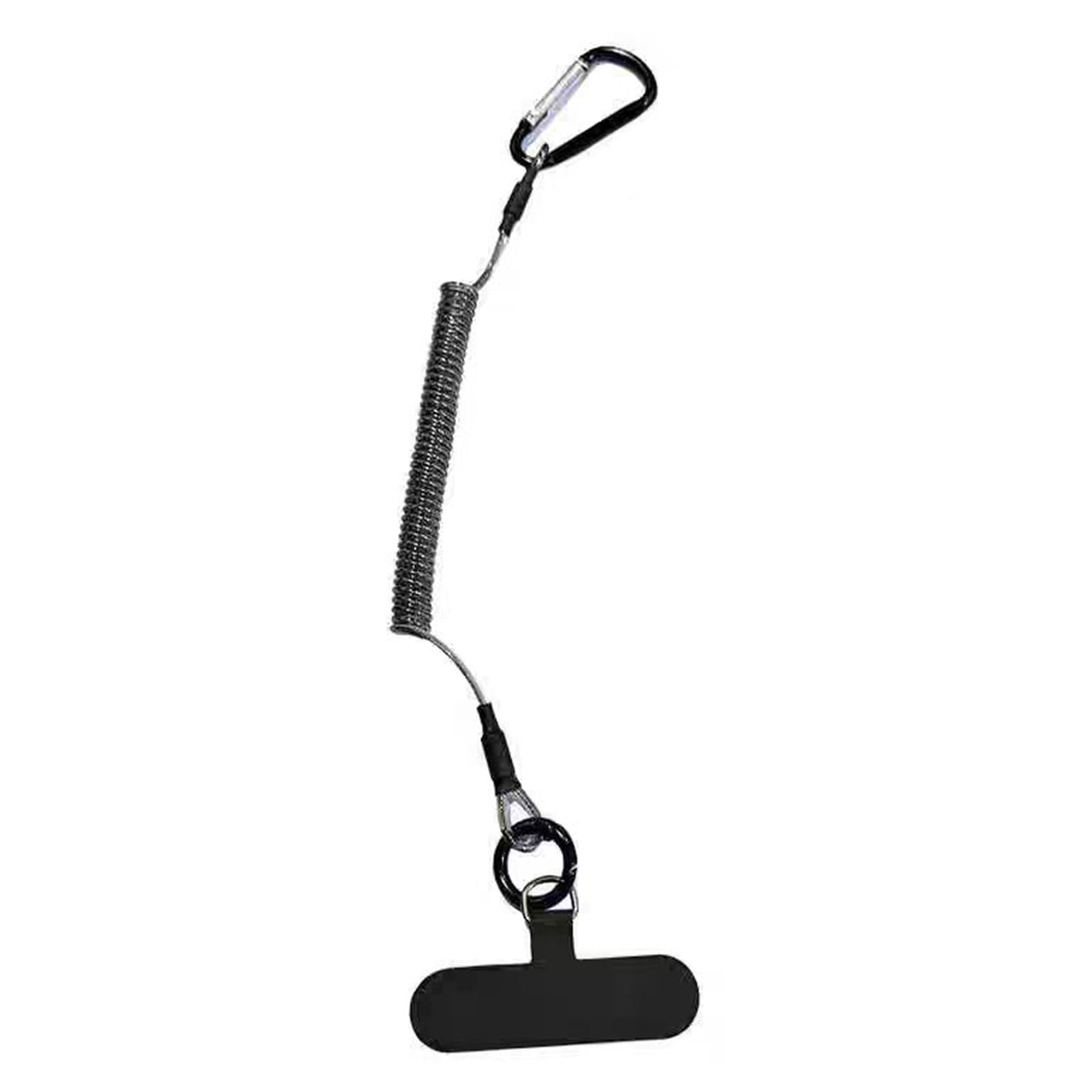 Kaeltsyn 1 Pack Professional Retractable Phone Tethers Anti-Theft Holder With Locking Carabiner For Everyday Carry Retractable Holder