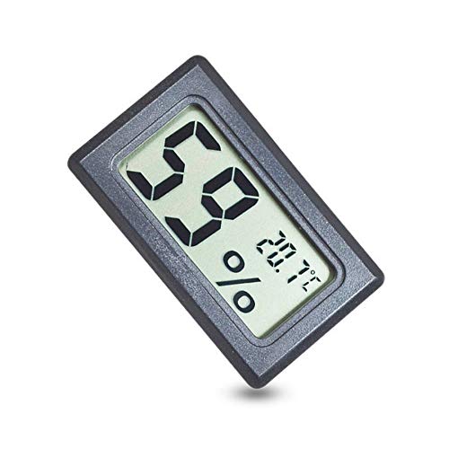 Medidor de temperatura e umidade, 5pcs Mini LCD digital sem fio higrômetro